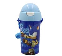 Sonic Sport Pop Up Canteen Cycling Water Bottle Drink Bottle Flask with Neck Cord for Easy Carry School Lunch Kids Childrens 500ml (Sonic)