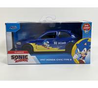 Sonic The Hedgehog 1997 Honda Civic Type R 1:32 Jada 253252055 35482