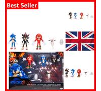 Sonic The Hedgehog 3 Movie Action Figures Multi-Pack Set Sonic Knuckles Shadow