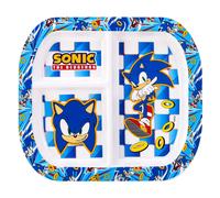 Sonic The Hedgehog 3 Section Divided Breakfast Lunch Dinner Plate