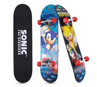 Sonic The Hedgehog - 31" Lenticular Skateboard with Pro Trucks, Full Grip Tape, 9-Ply Maple Deck, Ideal for All Experience Levels