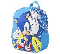 Sonic the Hedgehog 3D EVA Backpack for Kids | School Backpack with Hard Shell Front | Lightweight Preschool & Kindergarten Book Bag | Travel Daypack for Boys & Girls