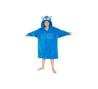 SONIC THE HEDGEHOG Fleece Hoodie Blanket for Boys and Teenagers Oversized Fleece Poncho One Size Gaming Gifts for Boys (Blue 3D)