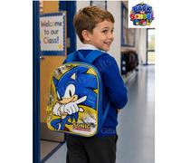Sonic The Hedgehog 3D Plush Backpack Kids Boys Girl Sega School Book Travel Bag