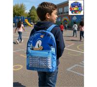 Sonic The Hedgehog 3D Plush Backpack Kids Boys Girl Sega School Book Travel Bag