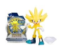 Sonic The Hedgehog 4" Articulated Action Figure Collection (Choose Figure) (Super Silver with White Emerald)