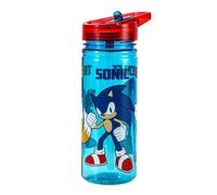 Sonic the Hedgehog 580ml BPA-Free Tritan Water Bottle with Flip-Up Straw - Durable & Reusable for Kids