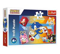 Sonic The Hedgehog 60 Piece Jigsaw Puzzles For Kids - Sonic Puzzle For Children Easy Hold - For Ages 4+