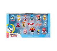 Sonic the Hedgehog Action Figures Mega Set 16-Pack, 2.5 Inch Scale - Sonic and Friends are Ready for Adventure! Officially Licensed by SEGA [Amazon Ex