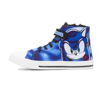 Sonic The Hedgehog Akira Kids Blue Hi Top Canvas - Size 8 Child UK - Blue