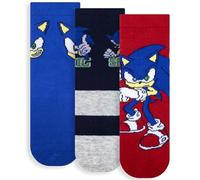 Sonic The Hedgehog Baby Socks Set 3 Pairs Warm Cotton 6882, Multicoloured 1, 27-30