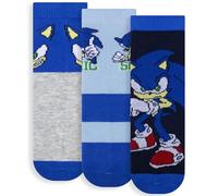 Sonic The Hedgehog Baby Socks Set 3 Pairs Warm Cotton 6882, Multicoloured 2, 23-26