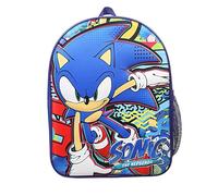 SONIC THE HEDGEHOG Backpack Bag Kids Rucksack for Boys Blue Backpack for Nursery Or School Travel Sports Book Bag Sonic Gifts for Boys