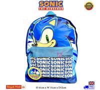 Sonic The Hedgehog Backpack Kids Sega School Book Travel Bag Rucksacks Gym Bag