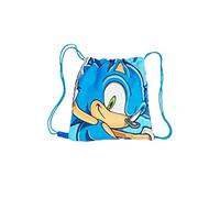 Sonic The Hedgehog Beach Towel & Pull String Bag, Blue, 39.00 x 36.00 cms