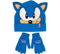 Beanie and Gloves Set Sonic the Hedgehog Blue One Size