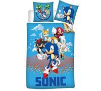 Sonic the Hedgehog Blue Single Duvet Cover 140x200 + Pillowcase 63x63 Gift