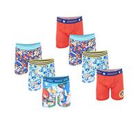 Sonic the Hedgehog Boys' Big Boxer Briefs Multipacks Different Prints and Pack, 4, 6, 8, 10, and 12, Sonic 7pk Ath Bxrbr, 6