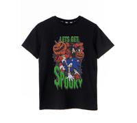 Sonic the Hedgehog Boys Black Let's Get Spooky Short Sleeved T-Shirt - 11-12 Years