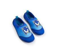 Sonic The Hedgehog Boys Blue Aqua Shoes | Pull-On Water Shoes with Textured Sole & Heel Tab | Lightweight Beach Footwear for Swimming, Poolside & Holidays | Sonic Merch - 2 UK Child