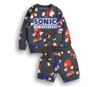 Sonic the Hedgehog Boys Grey Modern Character Pattern Sweatshirt and Shorts Set - 3-4 Years