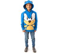 Sonic the Hedgehog Boy's Hoodie | Boys Blue | Official Merch | Size: 8-9 Years Sonic the Hedgehog Blue 8-9 Years