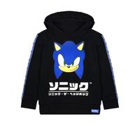Sonic the Hedgehog Boy's Kids Hoodie (Black) in Black | Size: 6-7 Years Sonic the Hedgehog Black 6-7 Years