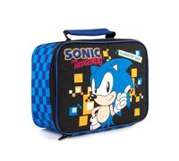 Sonic the Hedgehog Boy's Kids Zip Lunch Bag (Boys Black) in Black Sonic the Hedgehog Black One Size