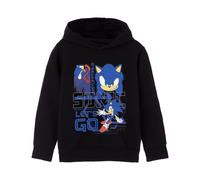 Sonic the Hedgehog Boy's Let's Go Hoodie | Boys Black | Officially Licensed Merch | Size: 7-8 Years Sonic the Hedgehog Black 7-8 Years