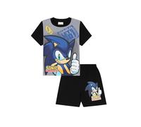 Sonic The Hedgehog Boys Let's Go Short Pyjama Set (10-11 Years) Grey