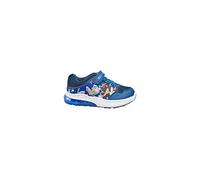 Sonic The Hedgehog Boys Light Up Trainers Kids Blue Walking Running Athletic Sneakers Sports Shoes with Touch Fastening with Bungee Laces (Blue UK 12-EU31)