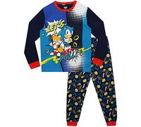 SONIC THE HEDGEHOG Boys' Pajamas Set, Blue, 10-11 ans