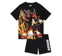 Sonic The Hedgehog Boys Pyjamas, Shadow The Hedgehog Short Pyjamas For Kids, Cotton Boys Pjs 9-10 Years Black