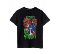 Sonic the Hedgehog Boy's Short Sleeved T-Shirt (Kids Black) in Black | Size: 13-14 Years Sonic the Hedgehog Black 13-14 Years