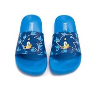 Sonic the Hedgehog Boy's Sonic Kids Blue Sliders | Size: 12 Sonic the Hedgehog Blue 12