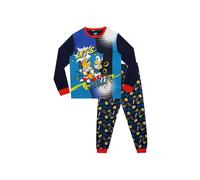 Sonic the Hedgehog Boy's Sonic Lets Roll Pyjama Set in Navy | Size: 7-8 Years Sonic the Hedgehog Navy 7-8 Years