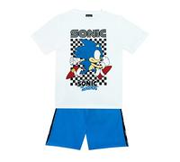 Sonic The Hedgehog Boys T-Shirt and Shorts Set Kids Gaming Outfit Blue 8-9 Years