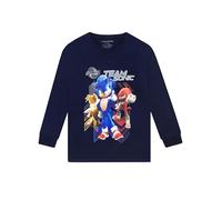 Sonic The Hedgehog Boys Tshirt | Sonic 3 Boys Long Sleeve T Shirt | Sonic Clothes for Boys | Blue 7-8 Years