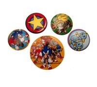 Sonic The Hedgehog Button Badge Set