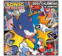 Sonic the Hedgehog Calendar 2024 (Comic Collection Design) - Month to a View Planner 30cm x 30cm - Official Merchandise