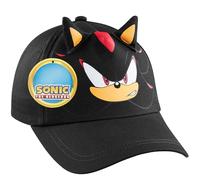 SONIC THE HEDGEHOG Cap for Boys Peaked Baseball Cap Sun Hat Knuckles Shadow Sports Holiday Essentials Gamer Gifts for Boys (Grey Shadow)