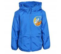 Sonic The Hedgehog Children's Wind Jacket, Waterproof Rain Jacket with Hood and Fleece, Boys' Rain Functional Jacket, Raincoat Rainwear (DE/NL/SE/PL, Numeric, 116, Blue)
