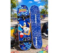 Sonic The Hedgehog™ Deluxe Skateboard, Blue, Complete Skate Board with Graphic Deck