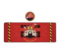 FaNaTtik Sonic the Hedgehog Dr. Eggman Desk Pad & Coaster Set - Official Gaming Desk Mat 800×300mm with Matching 100mm Coaster