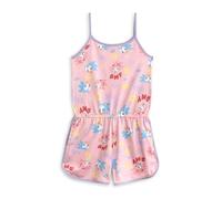 Sonic The Hedgehog Girls Pink Sleeveless Playsuit | Character Pastel Outfit Featuring Sonic & Amy | Casual Summer Wear with Elastic Waistband & Pockets - 7-8 Years