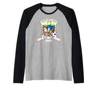 Sonic The Hedgehog - Green Hill Zone Soccer Raglan Baseball Tee