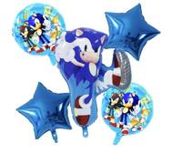 Sonic The Hedgehog Helium Foil Balloon Birthday Party Decoration SET OF 5 PCS