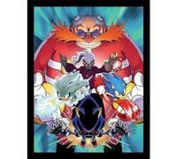 Sonic The Hedgehog Issue 14 Cover Framed Poster (40cm x 30cm) (Multicoloured)
