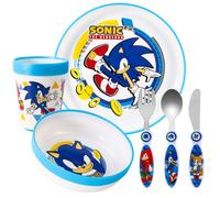 Sonic The Hedgehog Kids 6 Piece Set - Plate/Bowl/Cup/Knife/Fork/Spoon