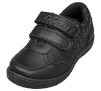 SONIC THE HEDGEHOG Kids Boys School Shoes Officially Licensed Black Velcro Strap - Sonic 30582 SCH Shoes 8 UK CH